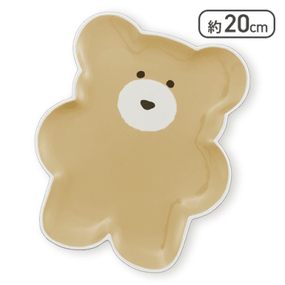 【ミルクティー】ほっこりモコモカ ダイカットプレート