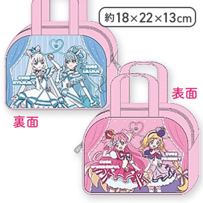 【ピンク(2人)】わんだふるプリキュア！ キャラコロバッグワイド