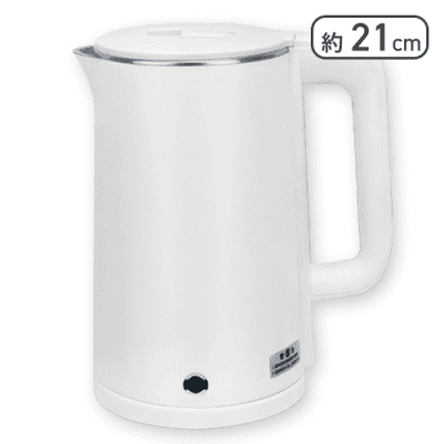 【ホワイト】即沸騰ケトル 1.6L