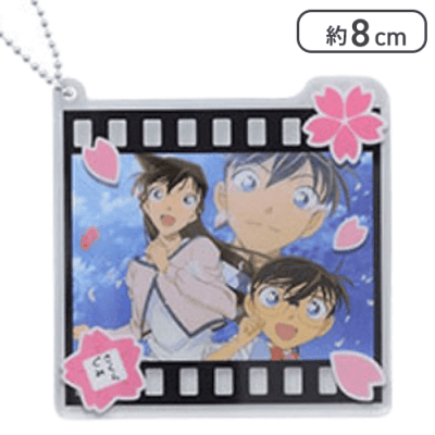 【コナン＆新一＆蘭(私服)】名探偵コナン スクエアアクリルキーチェーン