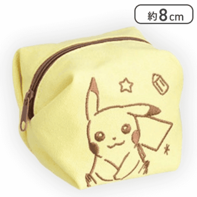 【ピカチュウ】ポケットモンスター キューブ型プチポーチ