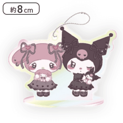 【マイメロディ×クロミ】マイメロディ・クロミ　クリアスタンド　オーロラVer.