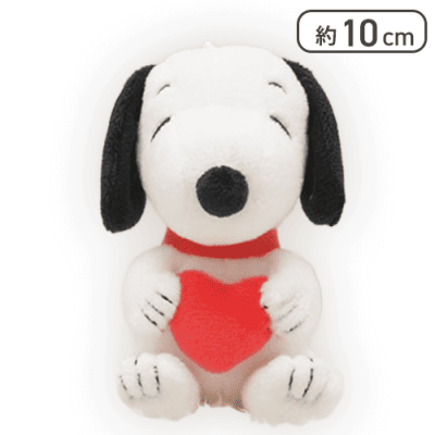 【レッド】SNOOPY マスコット -ハート-
