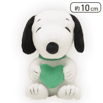 【グリーン】SNOOPY マスコット -ハート-