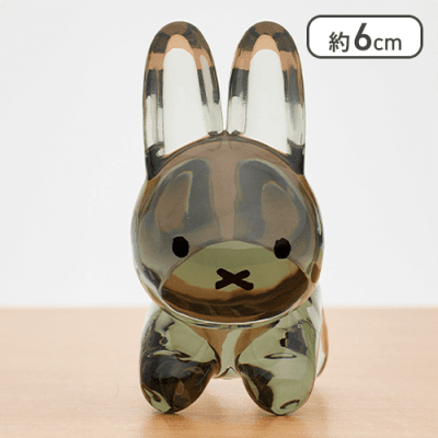 【クリアグレー】ブルーナアニマル アクリルフィギュア うさぎ