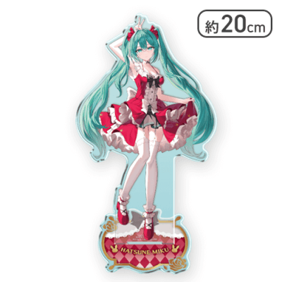【lolita(レッド)】初音ミク BIGアクリルスタンド Fashionシリーズ