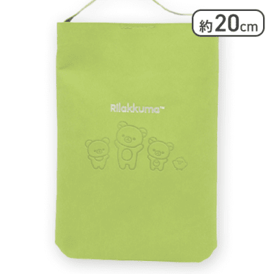 【グリーン】リラックマ NEW BASIC RILAKKUMA レザー風スクエアショルダーバッグ