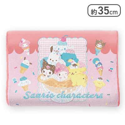 【サンリオキャラクターズ】サンリオキャラクターズ アイスクリームパーラー低反発まくら
