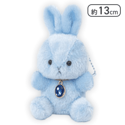 【サファイア(9月)】Happy Birthcolor Pastel Rabbit -Oval-