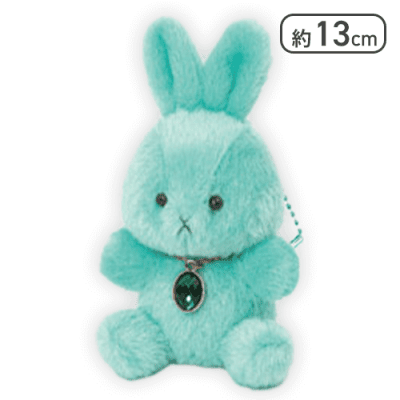 【エメラルド(5月)】Happy Birthcolor Pastel Rabbit -Oval-