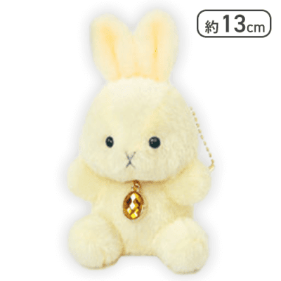 【トパーズ(11月)】Happy Birthcolor Pastel Rabbit -Oval-