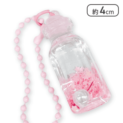 【ライトピンク】ハーバリウム風フラワーミニボトル