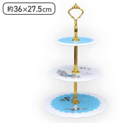 【ホワイト】不思議の国のアリス 【FDT】アリスのスイーツパーティ ディスプレイ用スタンド