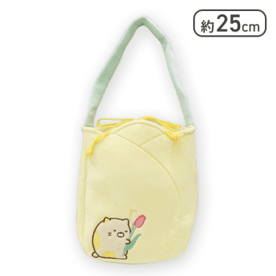 【ねこ】すみっコぐらし ざっそうとようせいのお花畑 チューリップバッグ
