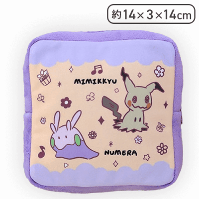 【パープル】ポケットモンスター スクエアポーチ -Joyfuldays-