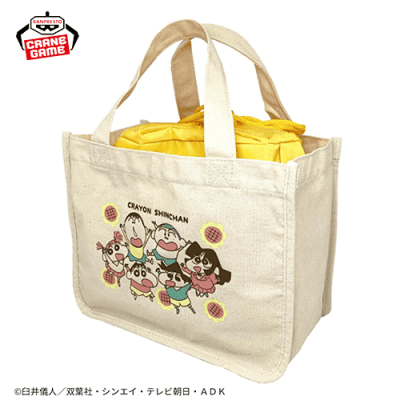 【6人】クレヨンしんちゃん 保冷巾着付きトートバッグ