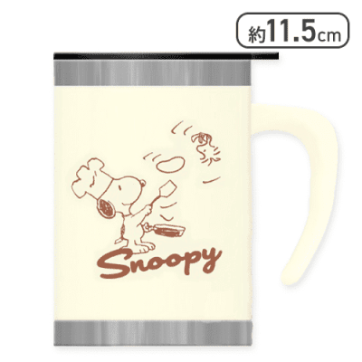 【オフホワイト】スヌーピー スマートステンレスタンブラー3