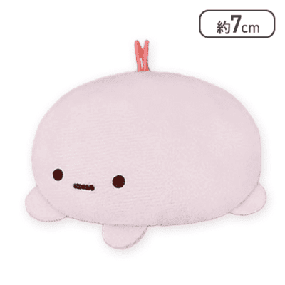 【たぴおか(ピンク)】すみっコぐらし みにっコよこむきぺたんこちびマスコット
