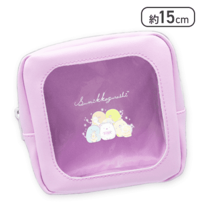 【集合】すみっコぐらし うさぎのふしぎなおまじない 窓付きスクエアポーチ