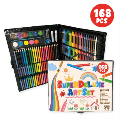 【ブラック】スーパーデラックスアートセット168P