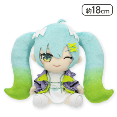 【ウィンク】初音ミク オリジナルぬいぐるみ fashion-sporty-