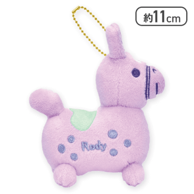 【単品配送不可】【パープル】RODY マスコットキーホルダー パステルカラーver.