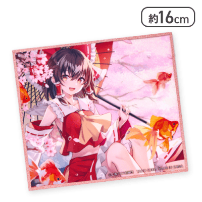 【霊夢(桜)】東方Project 描き下ろしアクリル色紙