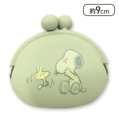 【ピスタチオ】スヌーピー　シリコンがまぐちポーチ4