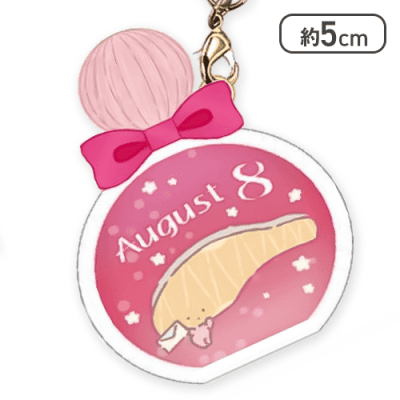 【単品配送不可】【8月】サンリオキャラクターズバースデーぷっクリアキーホルダー