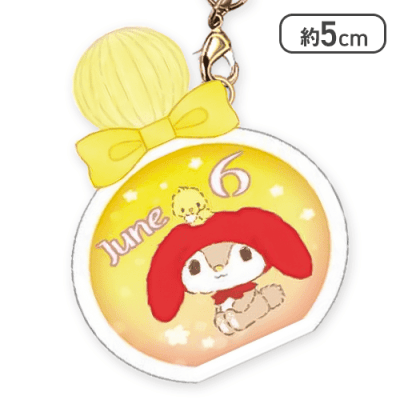 【単品配送不可】【6月】サンリオキャラクターズバースデーぷっクリアキーホルダー