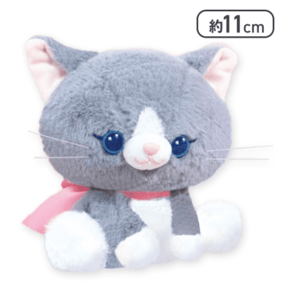 【グレー】My Little Catぬいぐるみ