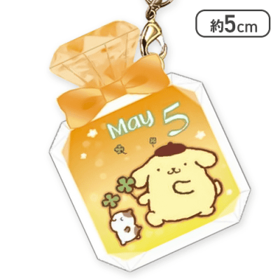【単品配送不可】【5月】サンリオキャラクターズバースデーぷっクリアキーホルダー