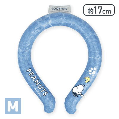 【ブルーM】スヌーピー ネッククーラーリング