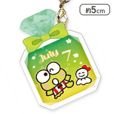 【単品配送不可】【7月】サンリオキャラクターズバースデーぷっクリアキーホルダー