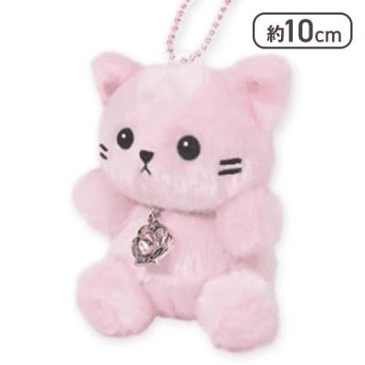 【単品配送不可】【ピンクトルマリン(10月)】Happy Birthcolor Pastel Cat -Crown-