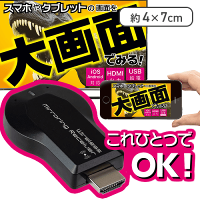 ワイヤレスミラーリングレシーバー