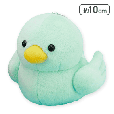 【グリーン】FANS おふろのあひるボールチェーン付きぬいぐるみ
