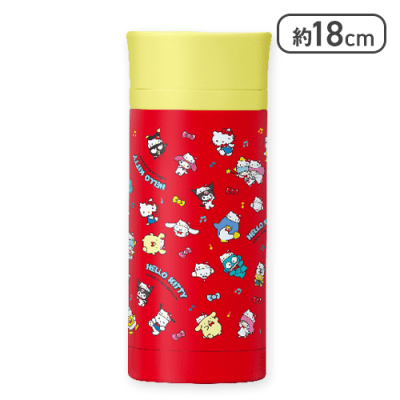 【レッド】ハローキティ 50thパーティータイム！ステンレスボトル