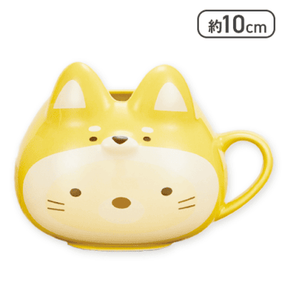 【ねこ】すみっコぐらし こいぬといぬごっこ フェイス型マグカップ