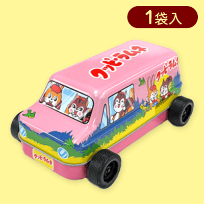 【ピンク】くるま缶 クッピーラムネ※賞味期限:2025/03/11