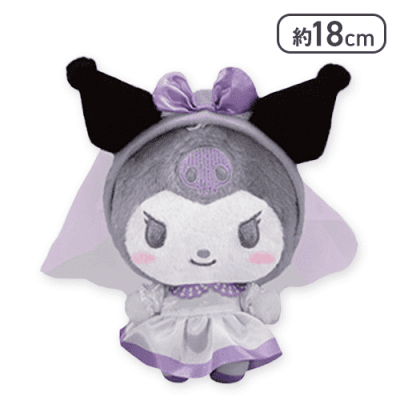 【パープル】クロミ 推しウェディングカチューシャ付きぬいぐるみ