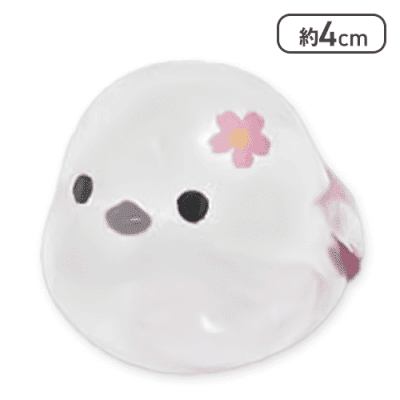 【単品配送不可】【しまえピンク】ふくふくシマエナガくりあーずソフビ4