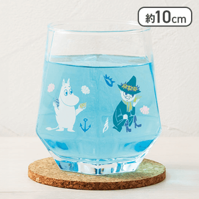 【ムーミン＆スナフキン】ムーミン ダイヤシェイプグラス