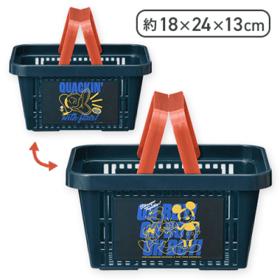 【ミッキー&ドナルド(ブルー)】ドナルドダック ミニメッシュカゴ