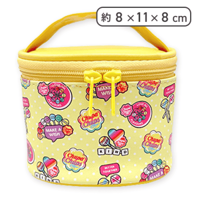 【イエロー】チュッパチャプス ミニバニティポーチ