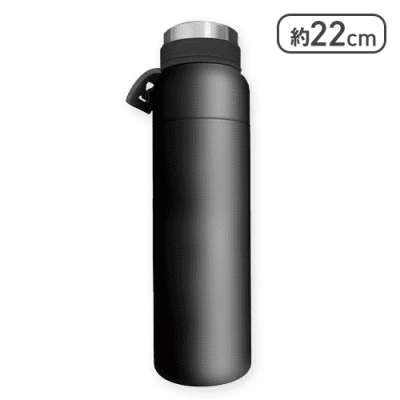 【ブラック】炭酸対応 真空断熱保冷温ボトル