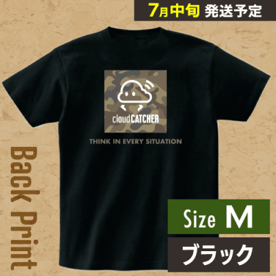 【ブラック/M】クラウドアTシャツ ”バック”※7月中旬より順次出荷