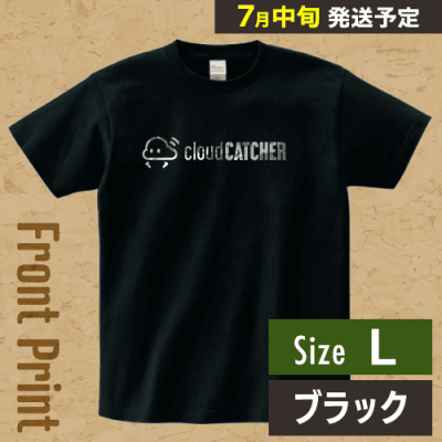 【ブラック/L】クラウドアTシャツ ”フロント”※7月中旬より順次出荷