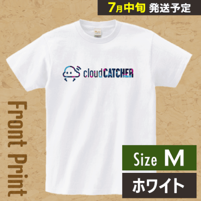 【ホワイト/M】クラウドアTシャツ ”フロント”※7月中旬より順次出荷