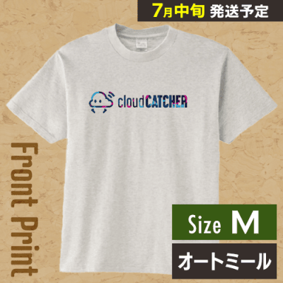 【オートミール/M】クラウドアTシャツ ”フロント”※7月中旬より順次出荷